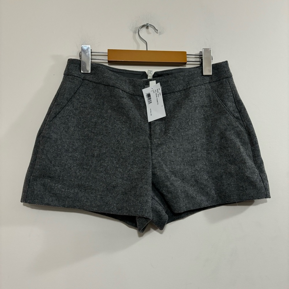 Joie wool blend grey shorts size 2 nwt